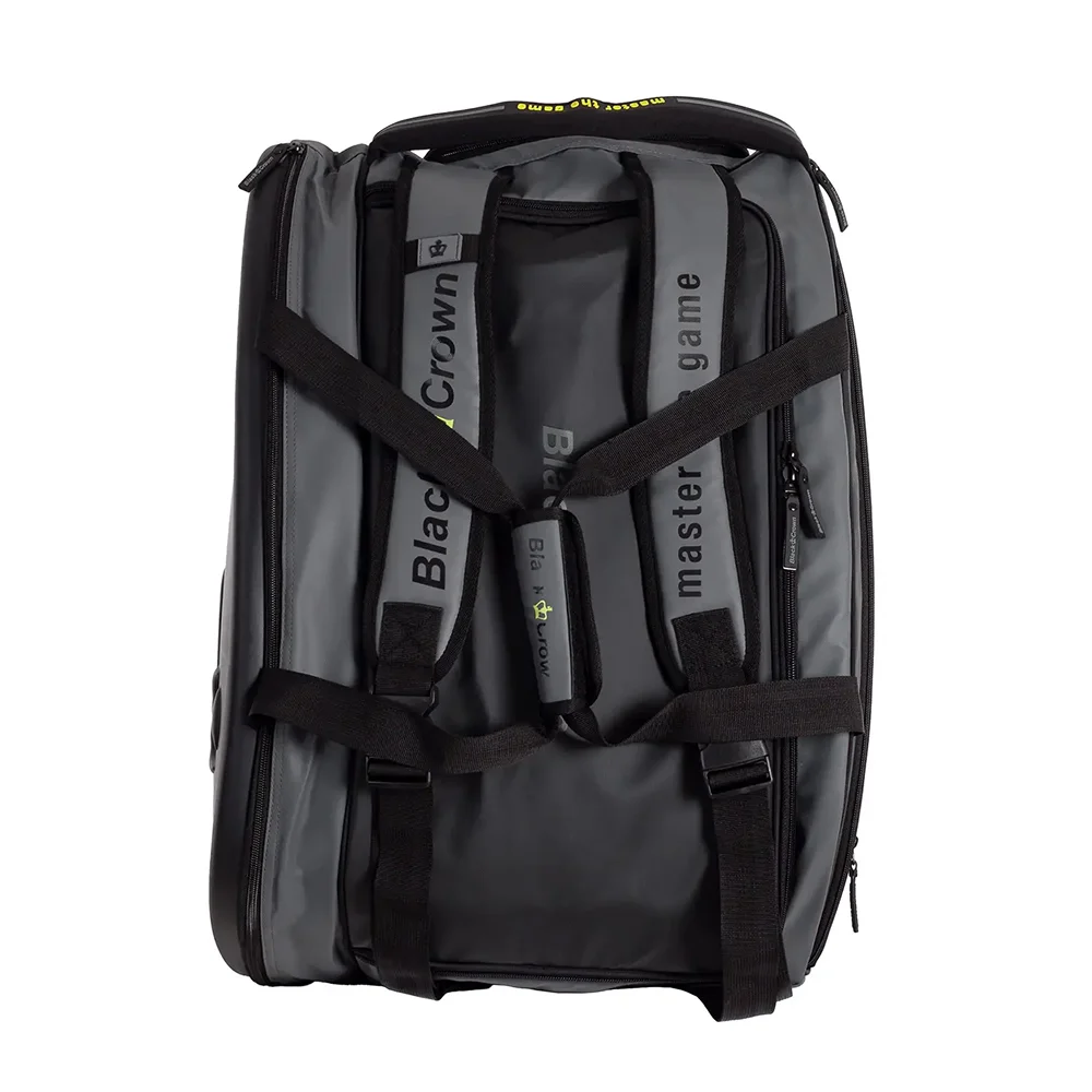 Black Crown Padel Bag Wonder Pro Hard 2.0 Black – saco médio com compartimento térmico e ventilado - imagem 2