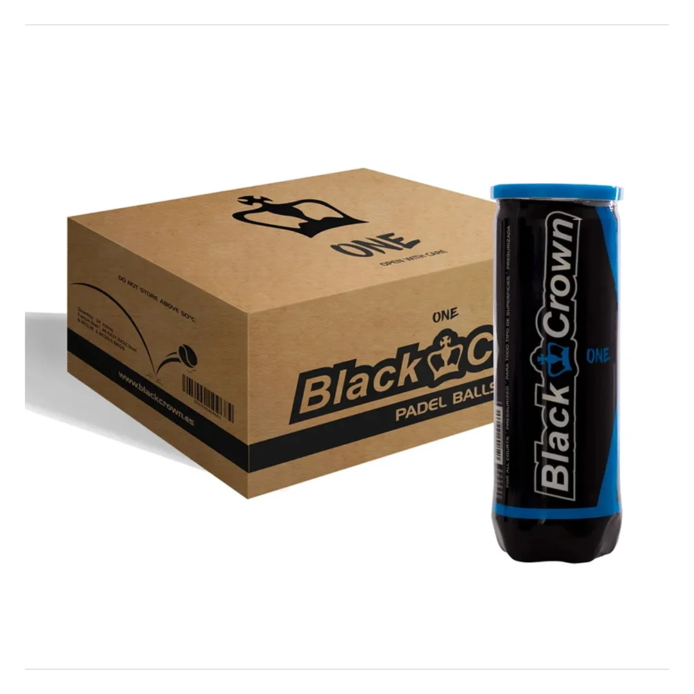 Black Crown ONE Padel Balls – Box of 24 Tubes (72 balls) - image 1