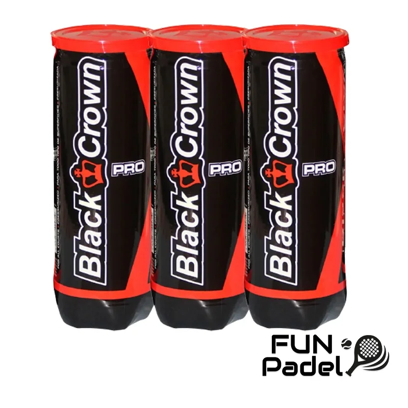 Black Crown PRO Padel Balls – 3 Balls | Pro Match Performance - image 1