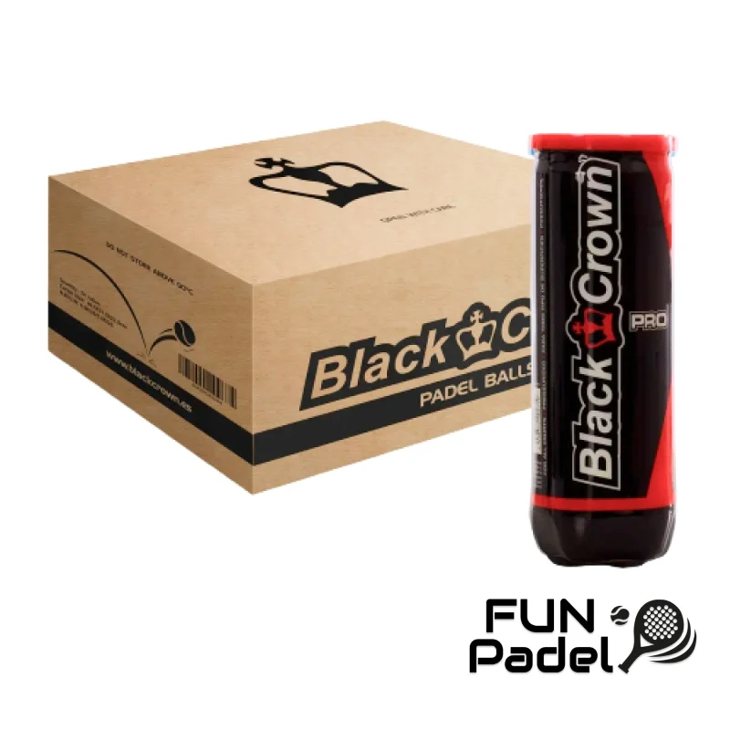 Black Crown PRO Padel Balls – Box of 24 Cans (72 balls) - image 1