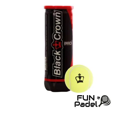 Black Crown PRO Padel Balls -  Canister
