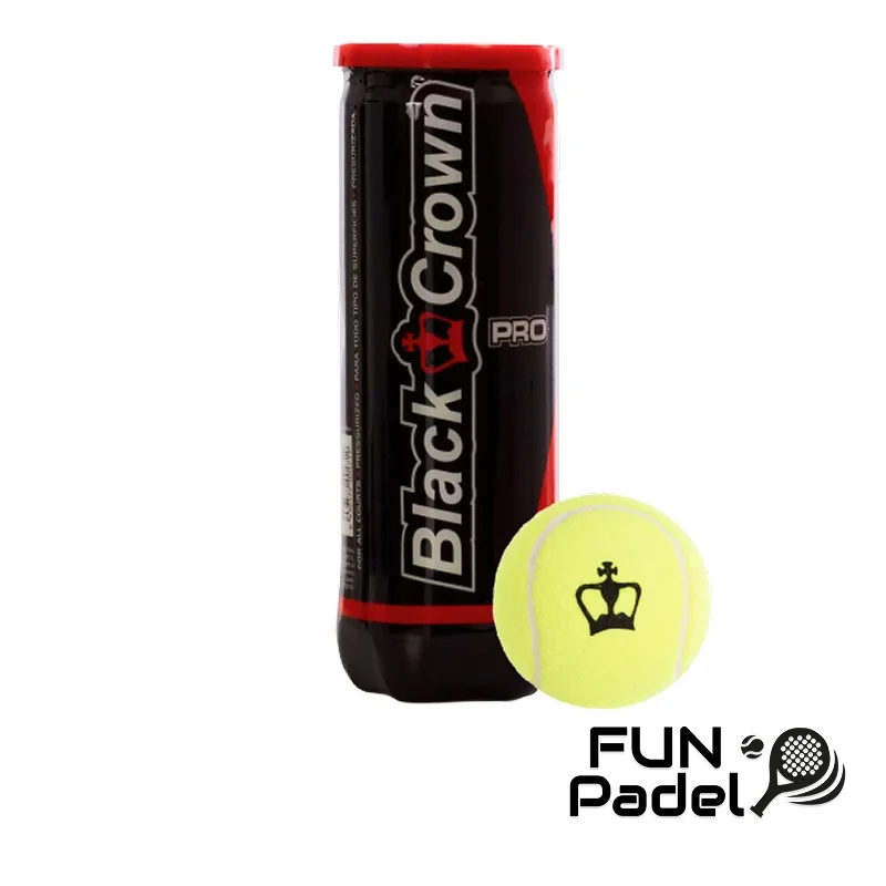 Black Crown PRO Padel Balls – Bolas de padel profissionais (3 unid.) - imagem 1
