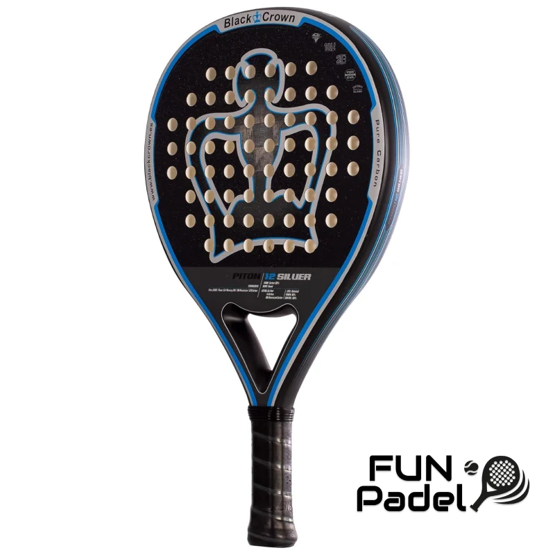 Black Crown Piton 12 Silver 2024 – Raquete de Padel Redonda com Controlo e Potência | Fun Padel - imagem 2
