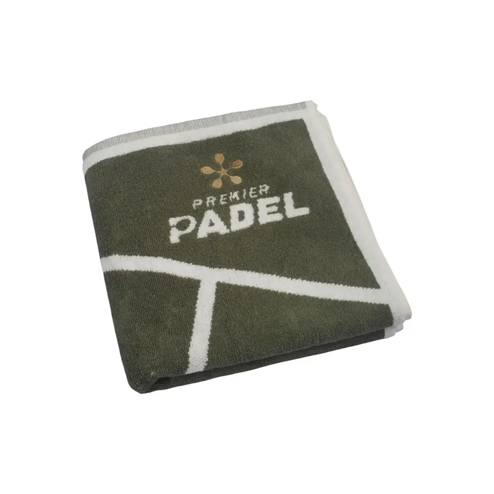 Bullpadel Towel Premier Padel Khaki White 2026 – padel and tennis towel - image 3