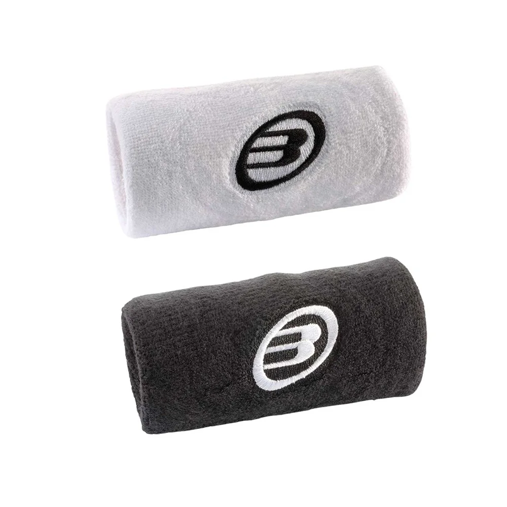Bullpadel BPMU262 Wristband Black White – padel wristbands, 2-pack - image 1