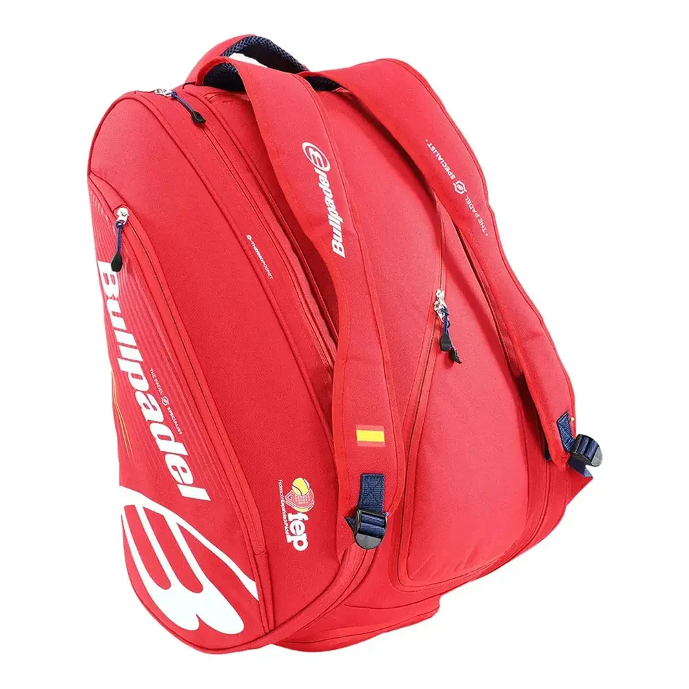 Bullpadel padelbag FEP Red – spacious padel bag for regular players - image 4