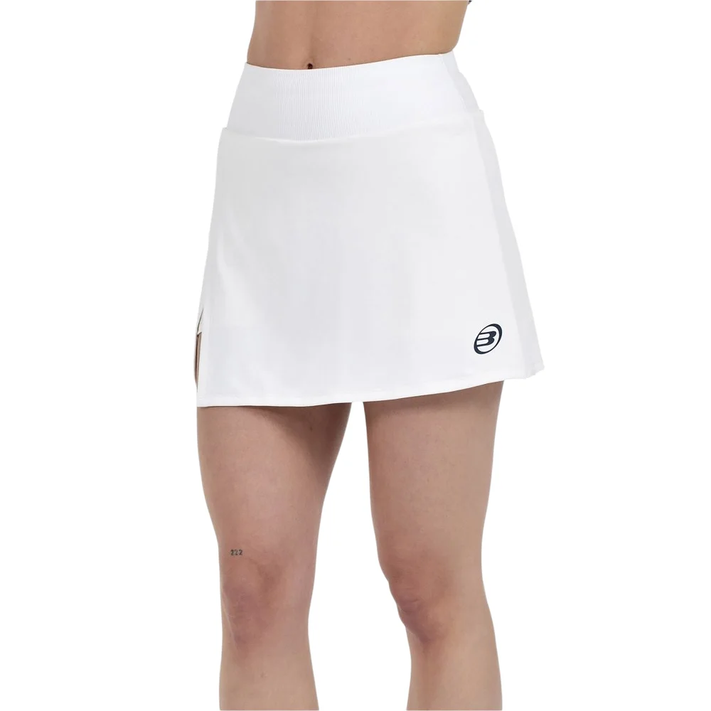 Bullpadel Parele Skirt White — padel skirt with inner shorts - image 1