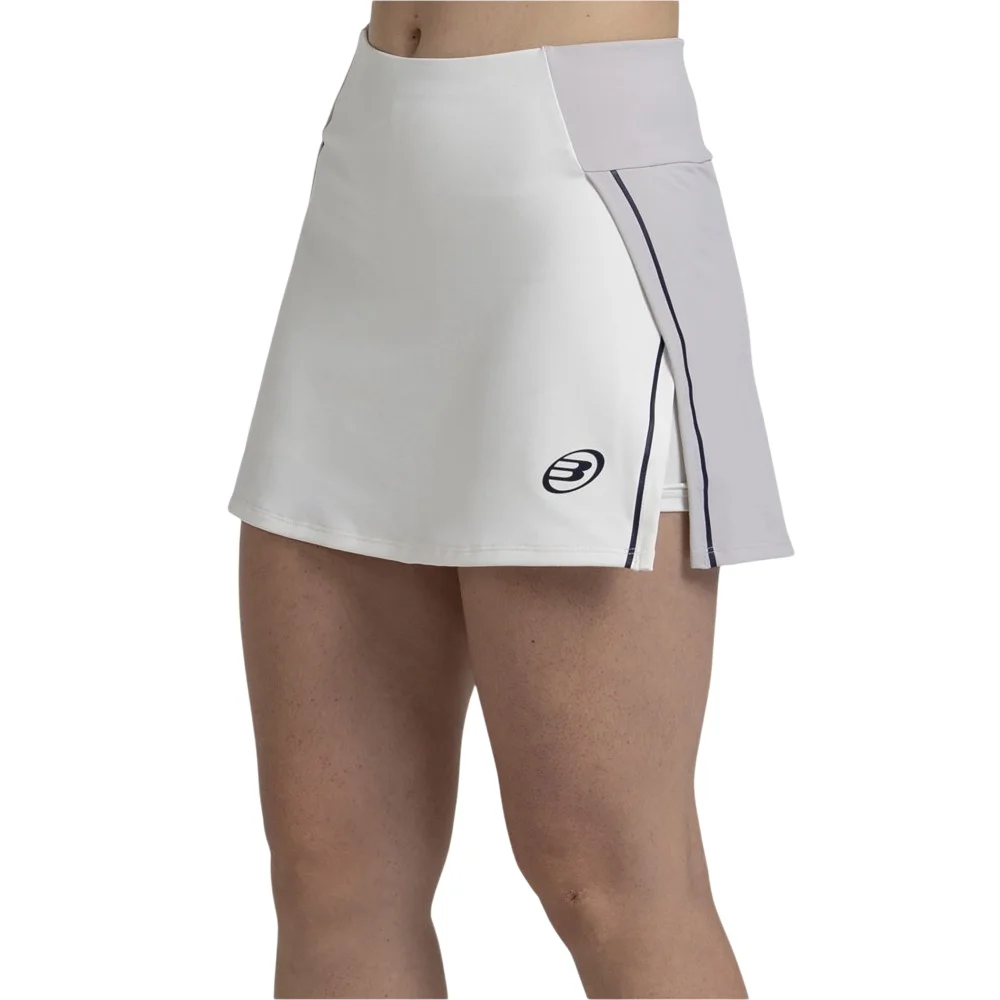 Bullpadel Pugue Skirt Bone White – padel skirt with shorts and Drynamic - image 2