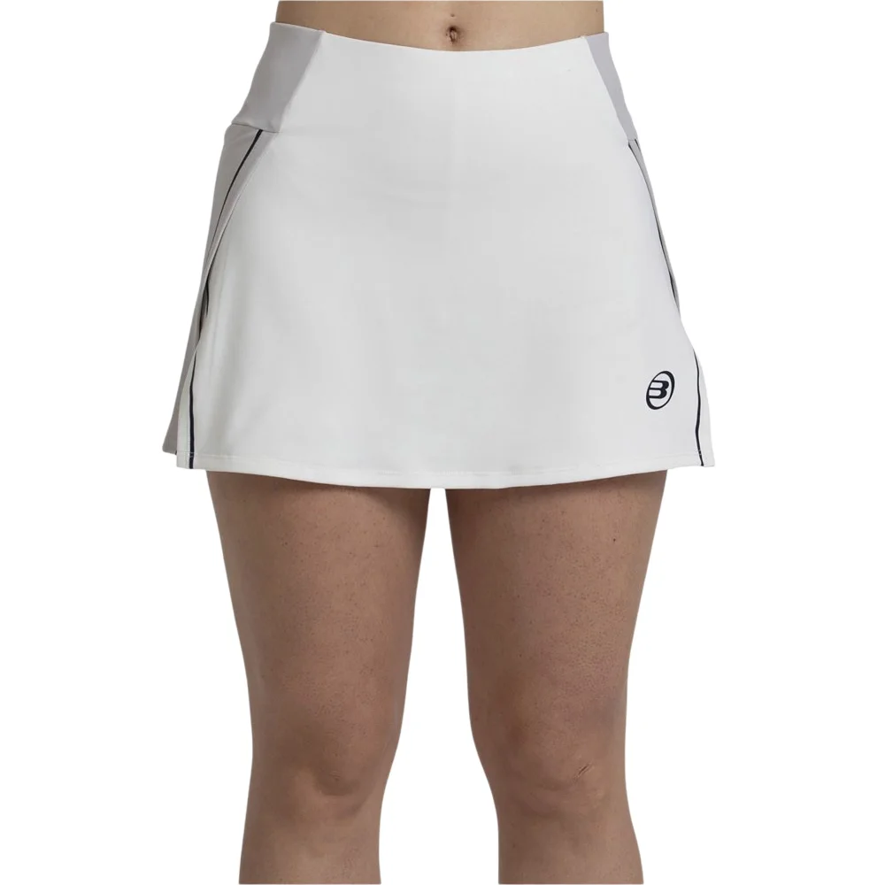 Bullpadel Pugue Skirt Bone White – padel skirt with shorts and Drynamic - image 1