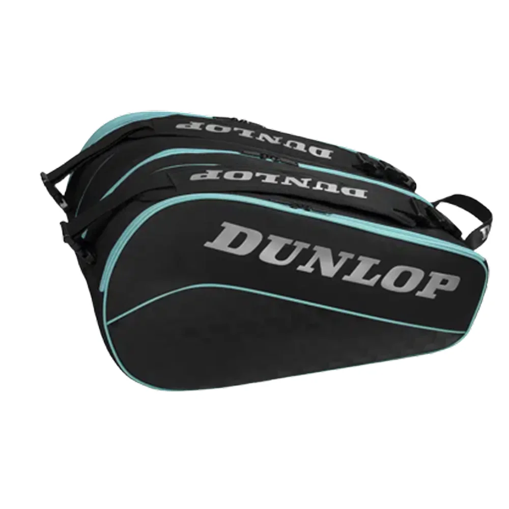 Dunlop Racket Bag Elite Black Petrol Green — mala desportiva premium para padel - imagem 1