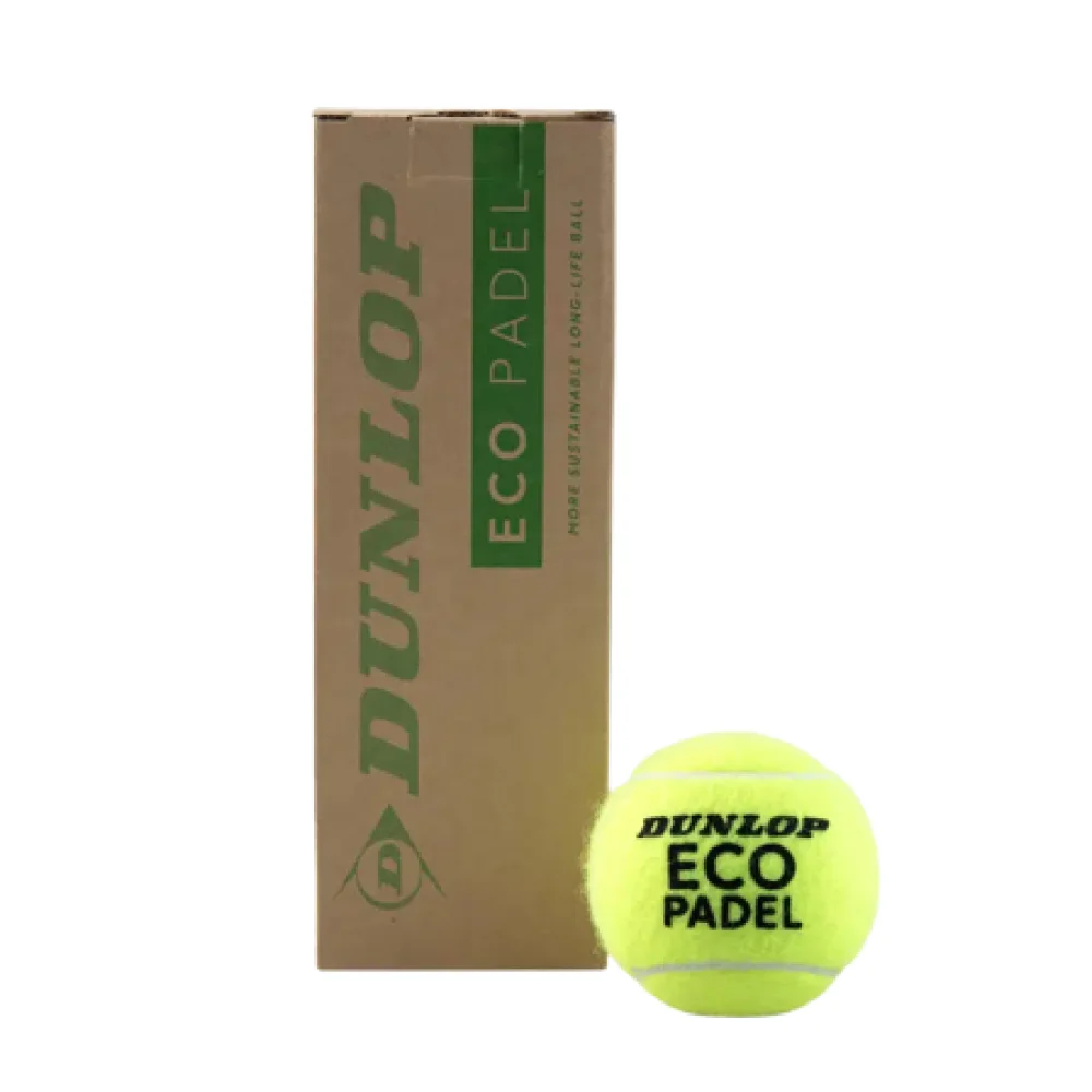 Dunlop ECO Padel Balls - 3-Pack Tubes | Durable Pressureless Padel Balls for Training & Leisure - image 2