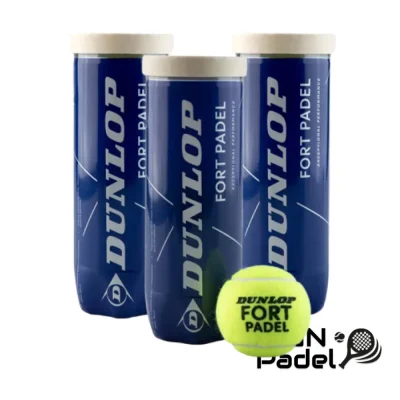 Dunlop FORT Padel Balls - 3-Pack Tubes