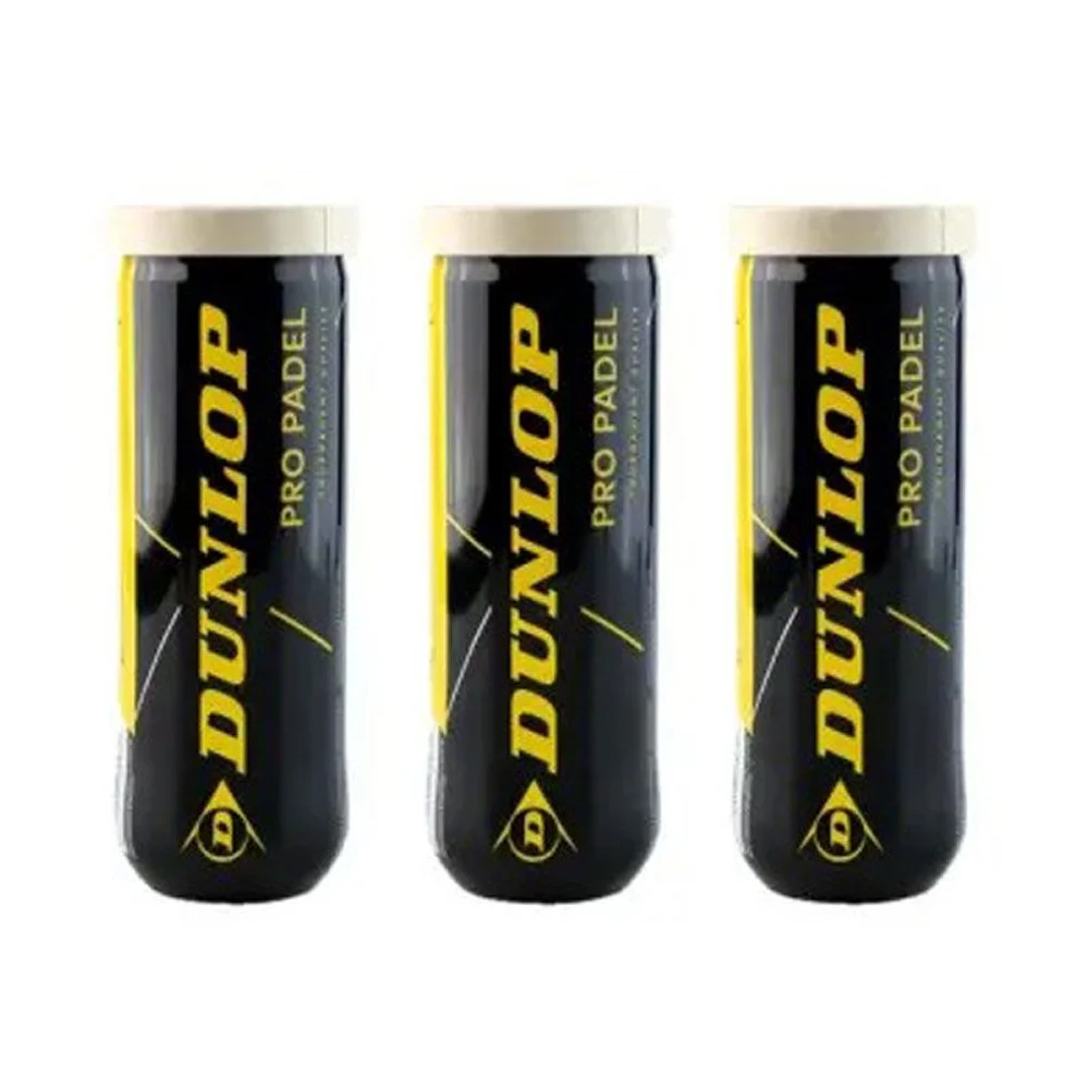 Dunlop PRO Padel Balls — 3-Pack Tubes (9 Balls) - image 1