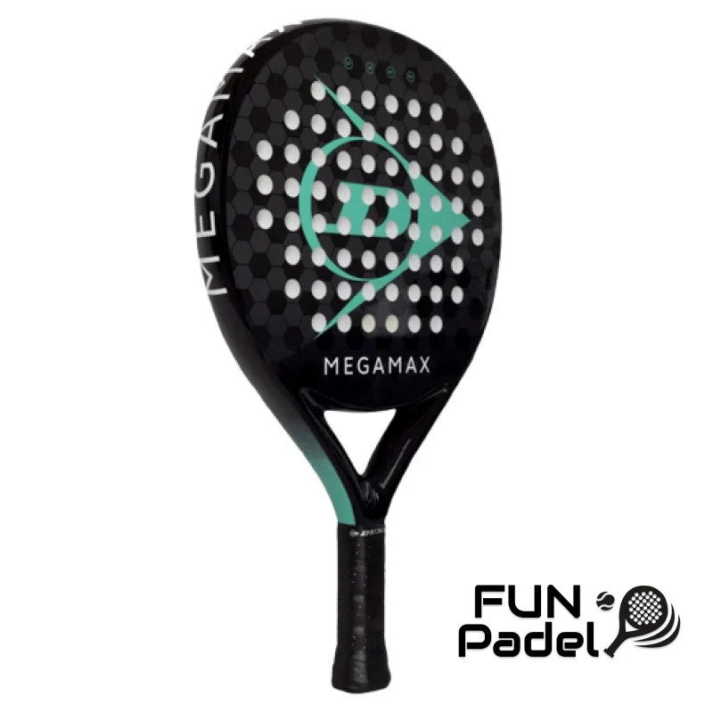 Raquete de Padel Dunlop Megamax Black 2025 — leve, com controlo, ideal para iniciantes - imagem 2