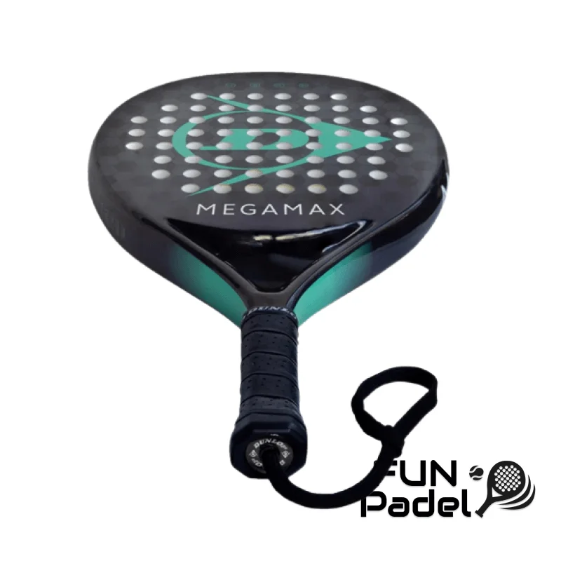 Raquete de Padel Dunlop Megamax Black 2025 — leve, com controlo, ideal para iniciantes - imagem 3