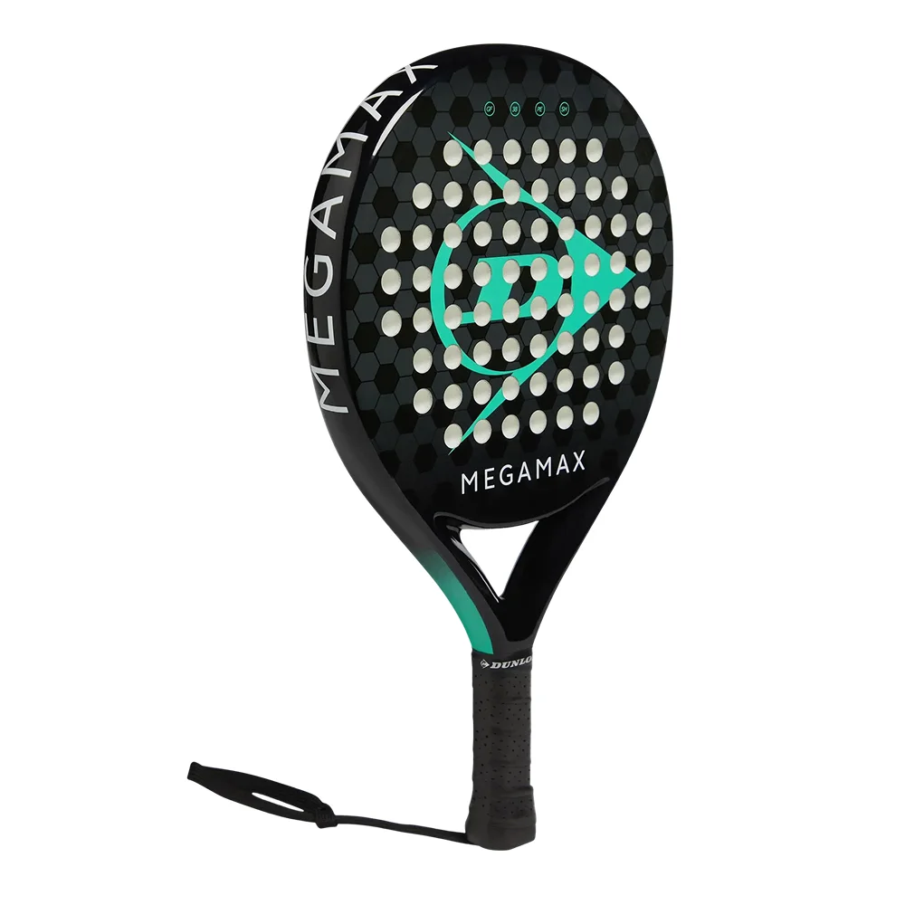 Raquete de Padel Dunlop Megamax Black 2025 — leve, com controlo, ideal para iniciantes - imagem 5