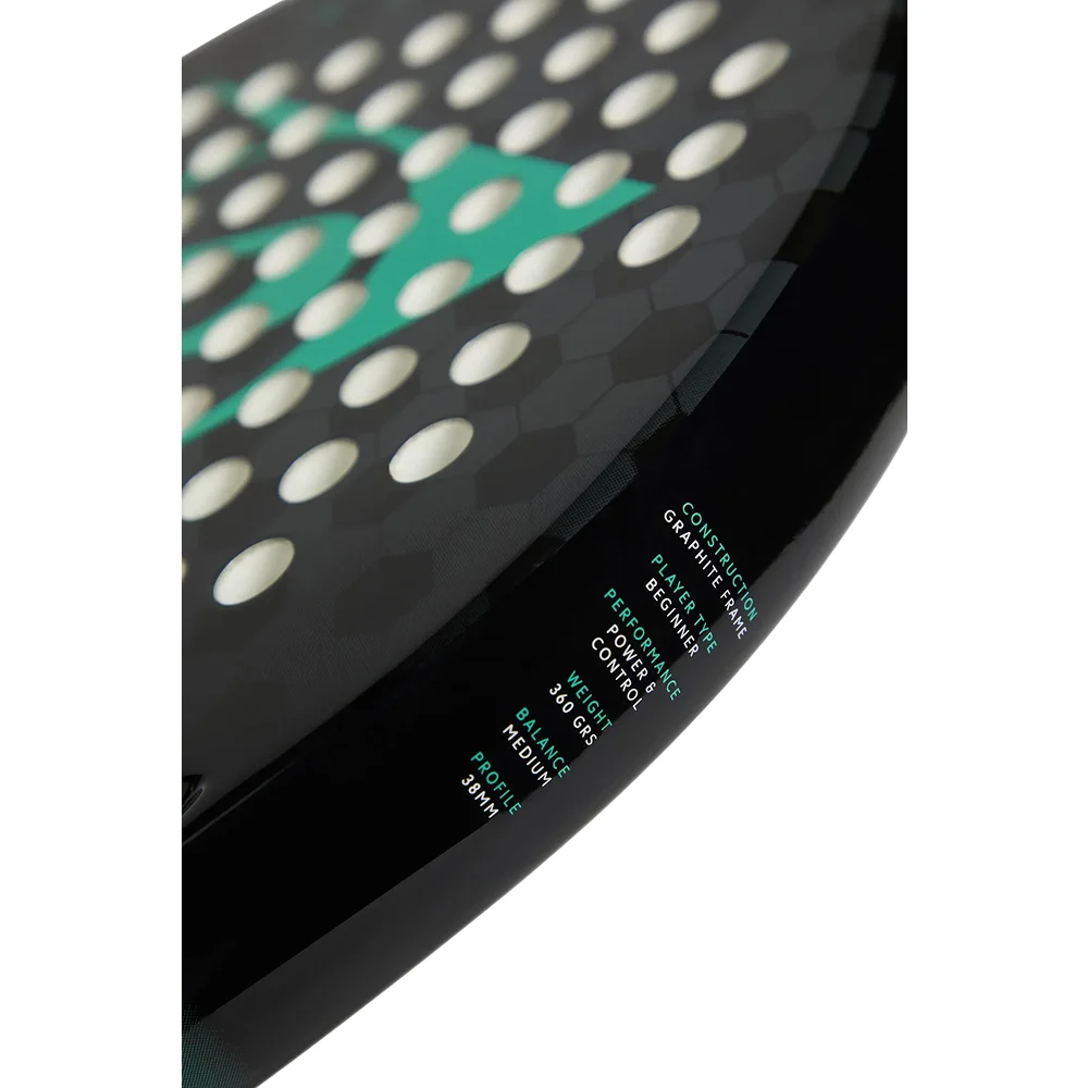 Raquete de Padel Dunlop Megamax Black 2025 — leve, com controlo, ideal para iniciantes - imagem 2