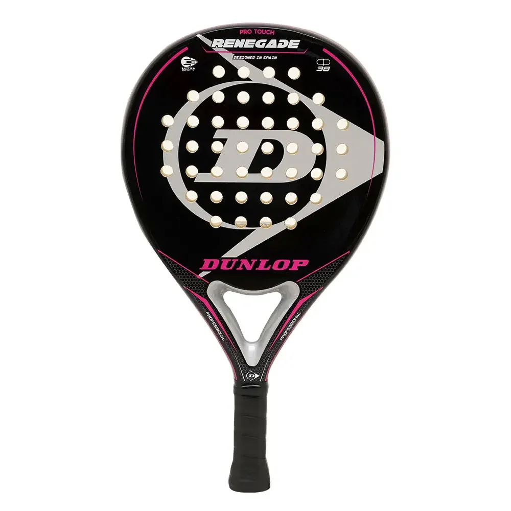 Dunlop Renegade Soft — a control-focused padel racket with soft EVA and a black-pink design - image 1