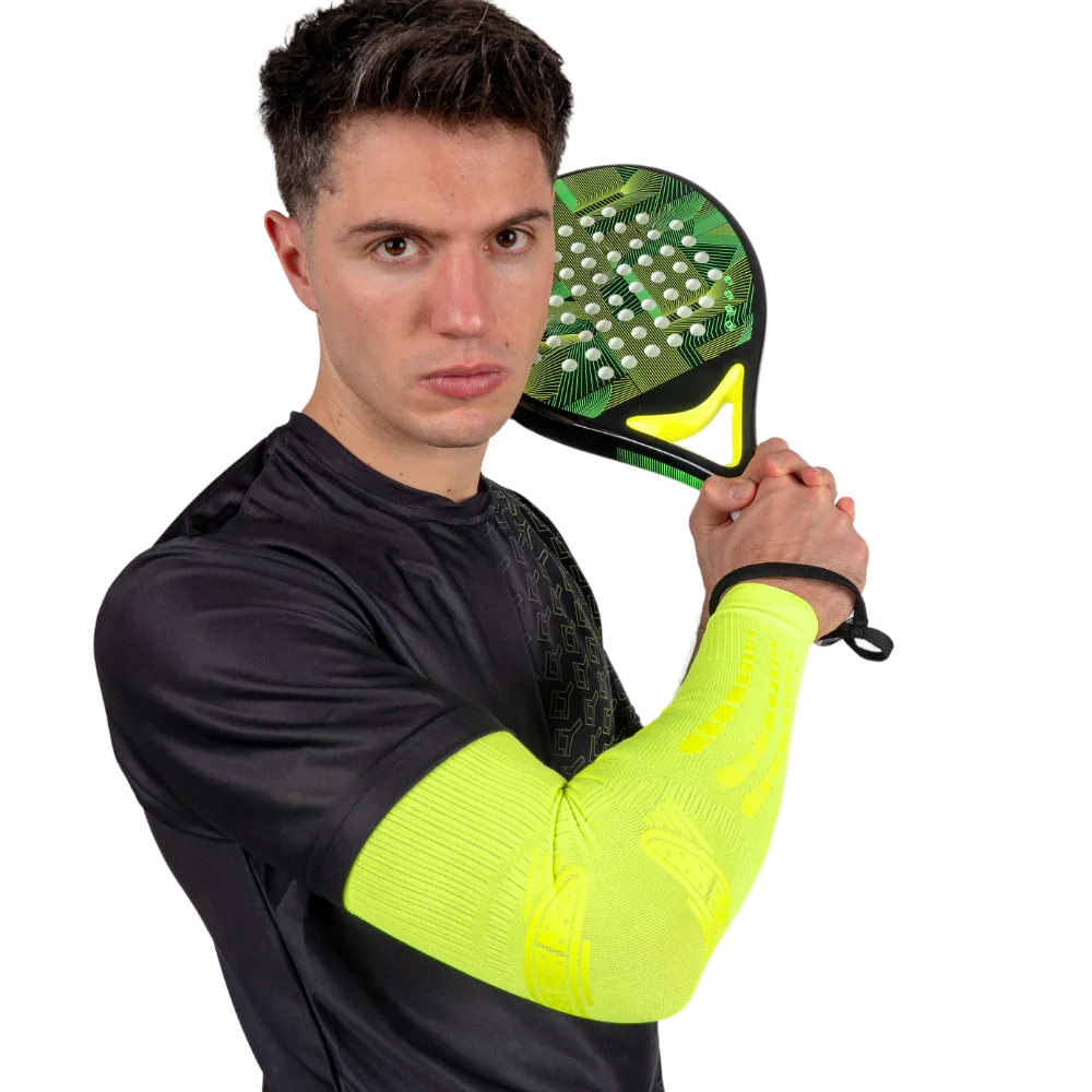 Manga Desportiva Floky NO STRAIN Evolution Basic Yellow - Tamanho M-L - 1 un - imagem 5