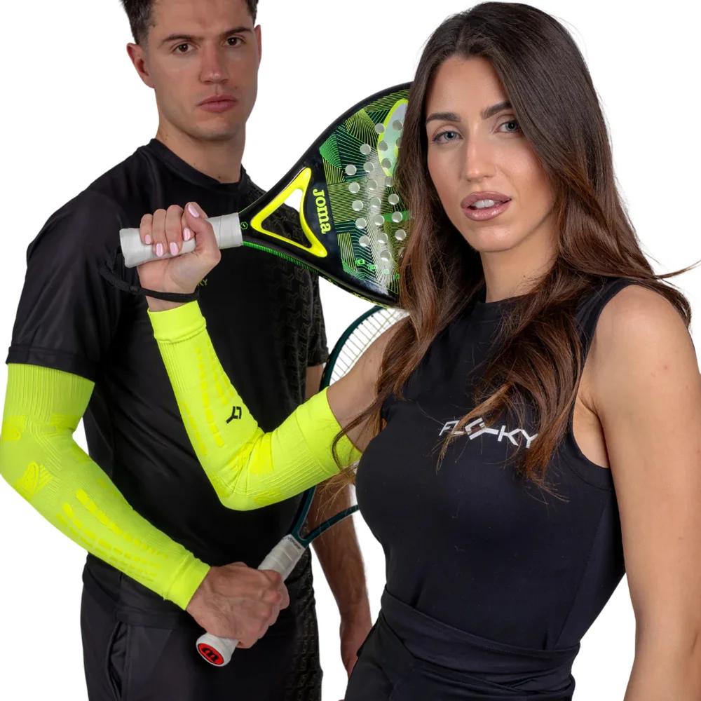 Manga Desportiva Floky NO STRAIN Evolution Basic Yellow - Tamanho M-L - 1 un - imagem 9