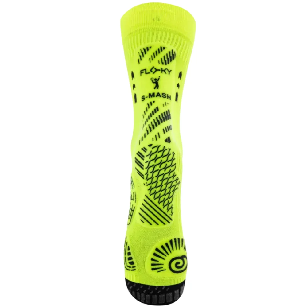 Floky S-Mash 3D Socks Yellow — Meias Unissexo para Padel, Ténis e Pickleball - imagem 2