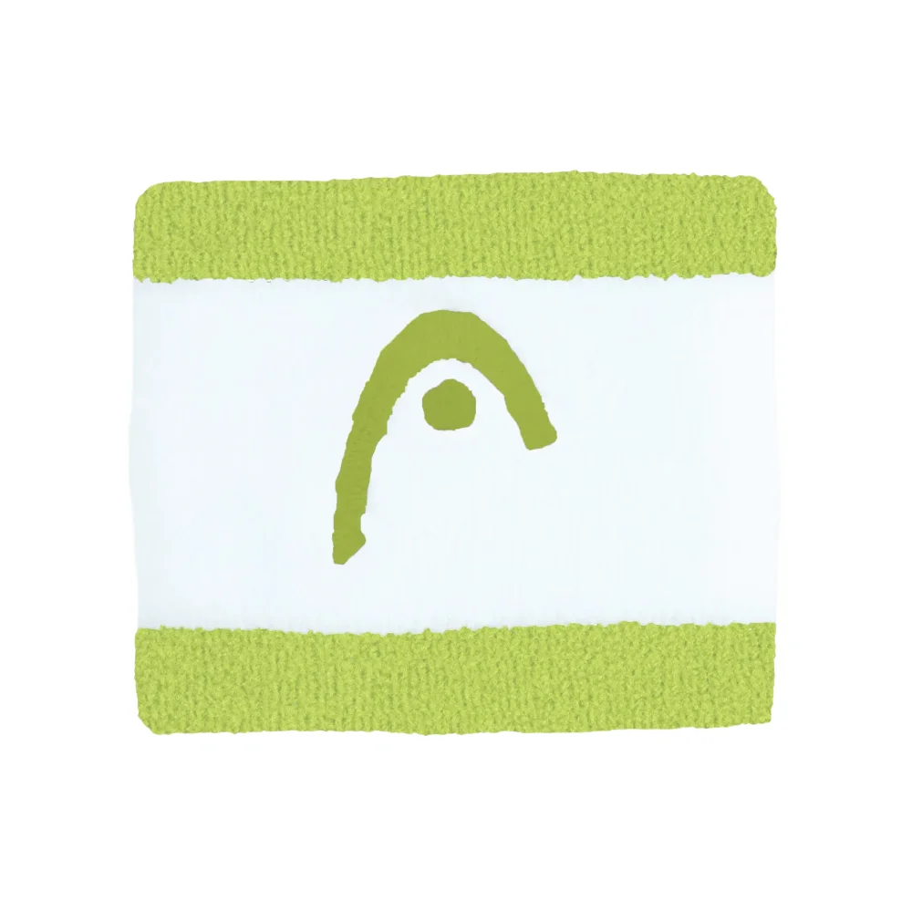Head Wristband Striped 2.5 Lime White – Comfort, Style and High Absorption - image 1