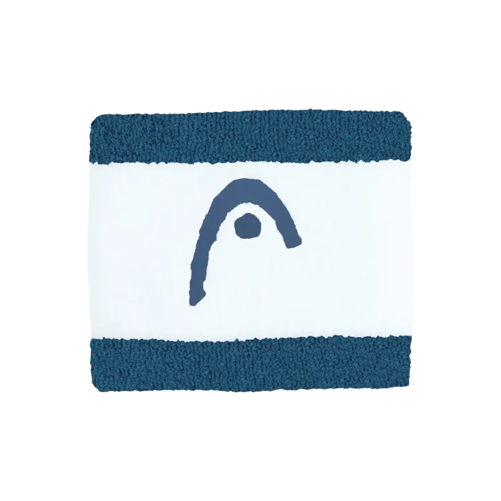 Head Wristband Striped 2.5 Teal White – Conforto, Estilo e Alta Absorção imagem 1 Head Wristband Striped 2.5 Teal White – Conforto, Estilo e Alta Absorção - imagem 1