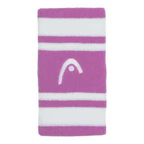 Head Wristband Striped 5 Alight lilac White