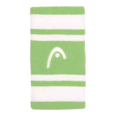 Head Wristband Striped 5 Celery green White