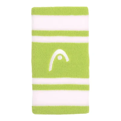 Head Wristband Striped 5 Lime White