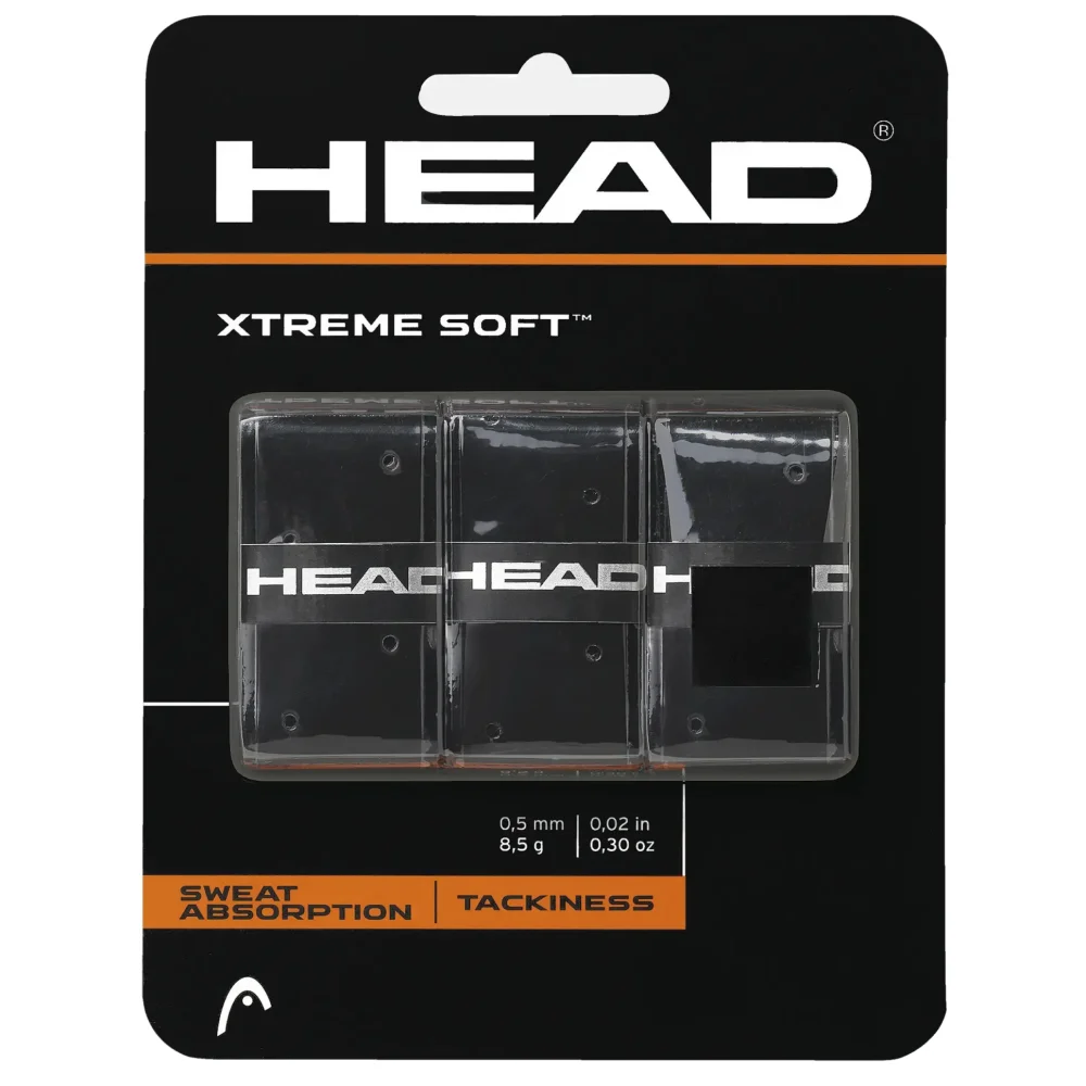 Head Xtremesoft Overgrip Black – Máxima Aderência e Conforto imagem 1 Head Xtremesoft Overgrip Black – Máxima Aderência e Conforto - imagem 1