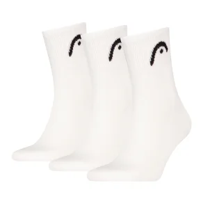 HEAD Unisex Training Socks White x3