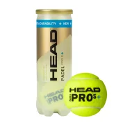 HEAD Padel Pro S+ Balls – 3-Pack (High-Speed Official Match Balls)