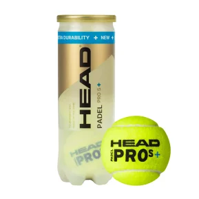 HEAD Padel Pro S+ Balls – 3-Pack (High-Speed Official Match Balls)