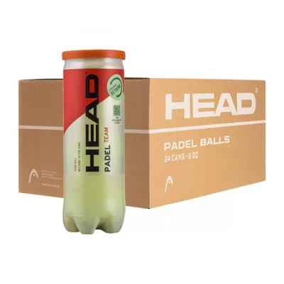 HEAD Padel Balls – Box of 24 Cans (72 Recreational Balls for Clubs)