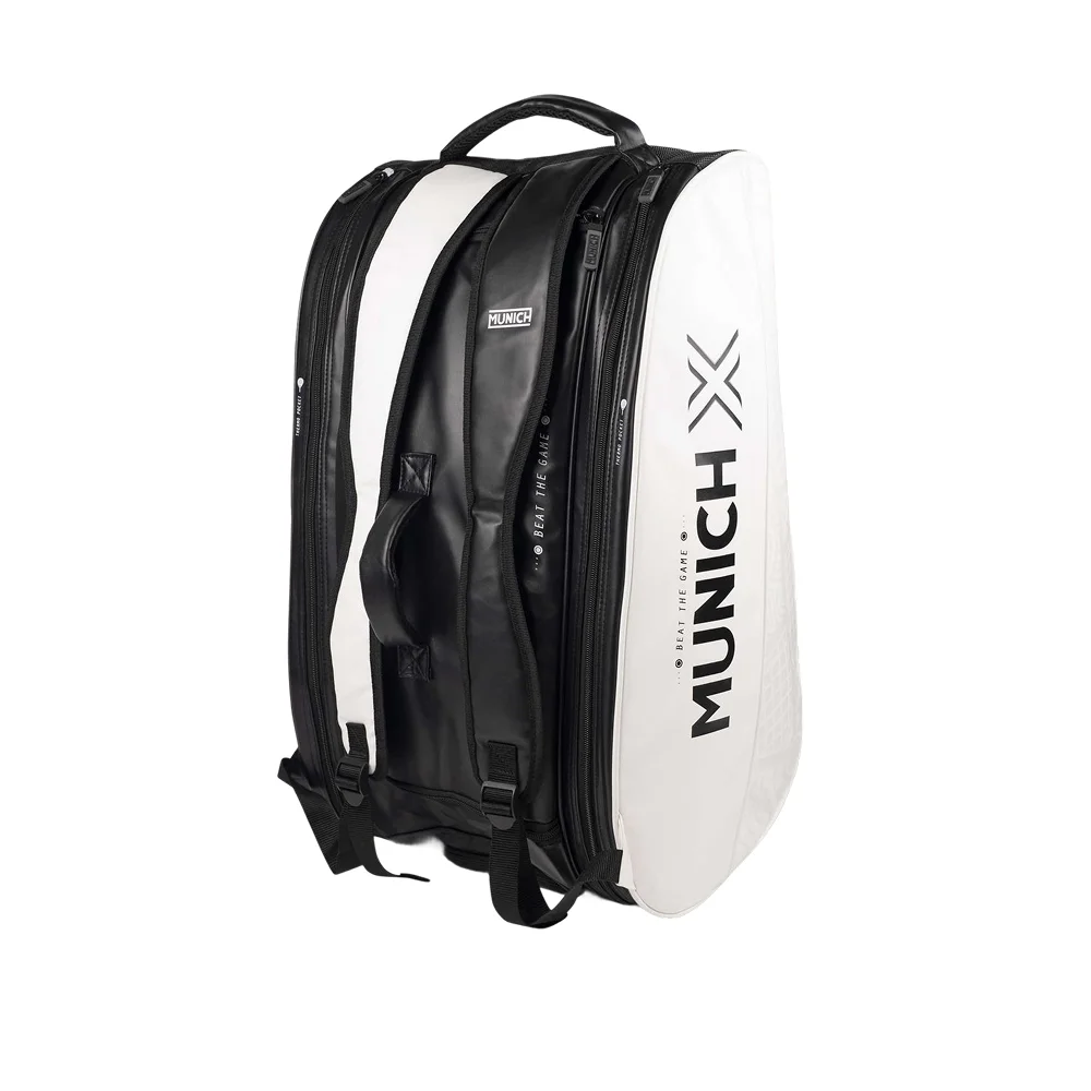 Munich Padel Sport Backpack Black White — Smart 60L Gear Organization - image 2