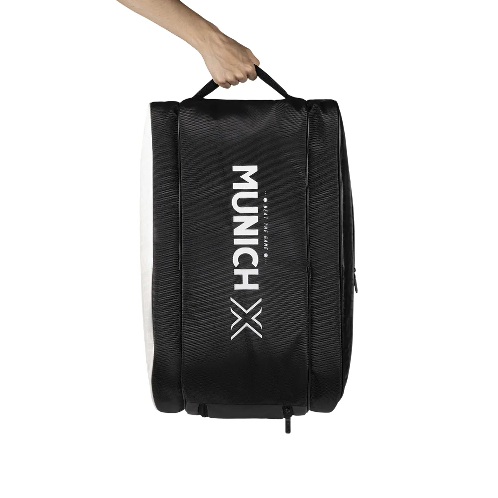 Munich Padel Sport Backpack Black White — Smart 60L Gear Organization - image 5