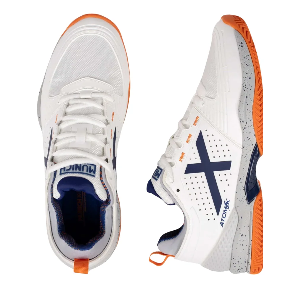 Munich Atomik 49 White/Orange – Professional Padel Shoes - image 3