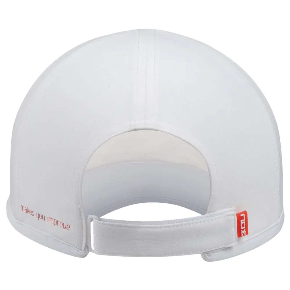 Nox Cap White Red – Technical Padel Cap for Men and Women - image 3
