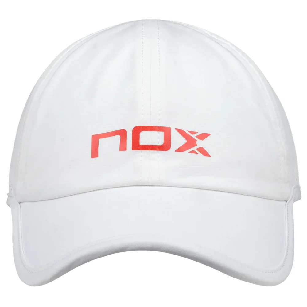 Nox Cap White Red – Technical Padel Cap for Men and Women - image 4