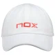 Boné Nox Cap Branco Vermelho - Tamanho único – Acessório Técnico de Padel para Homem e Mulher - imagem 4