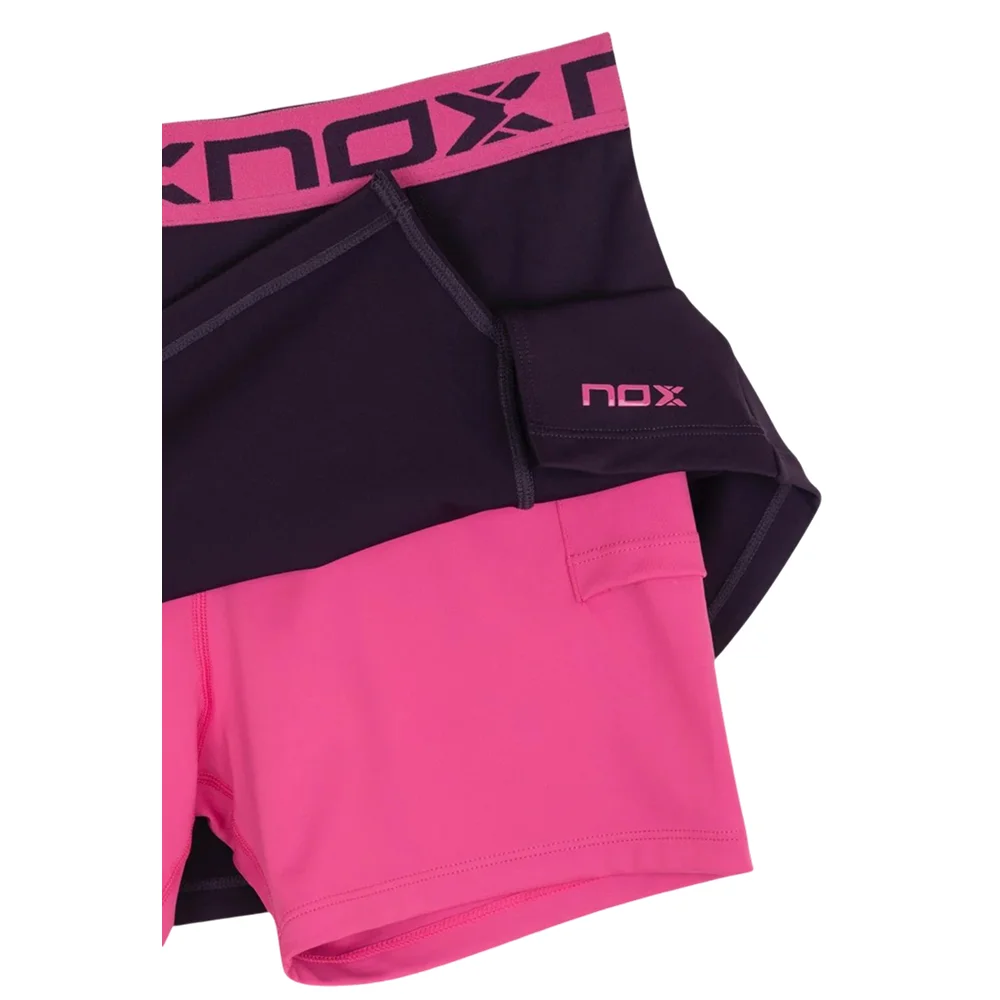 Nox Pro Skirt Blackberry Rose — women’s breathable padel skirt - image 3