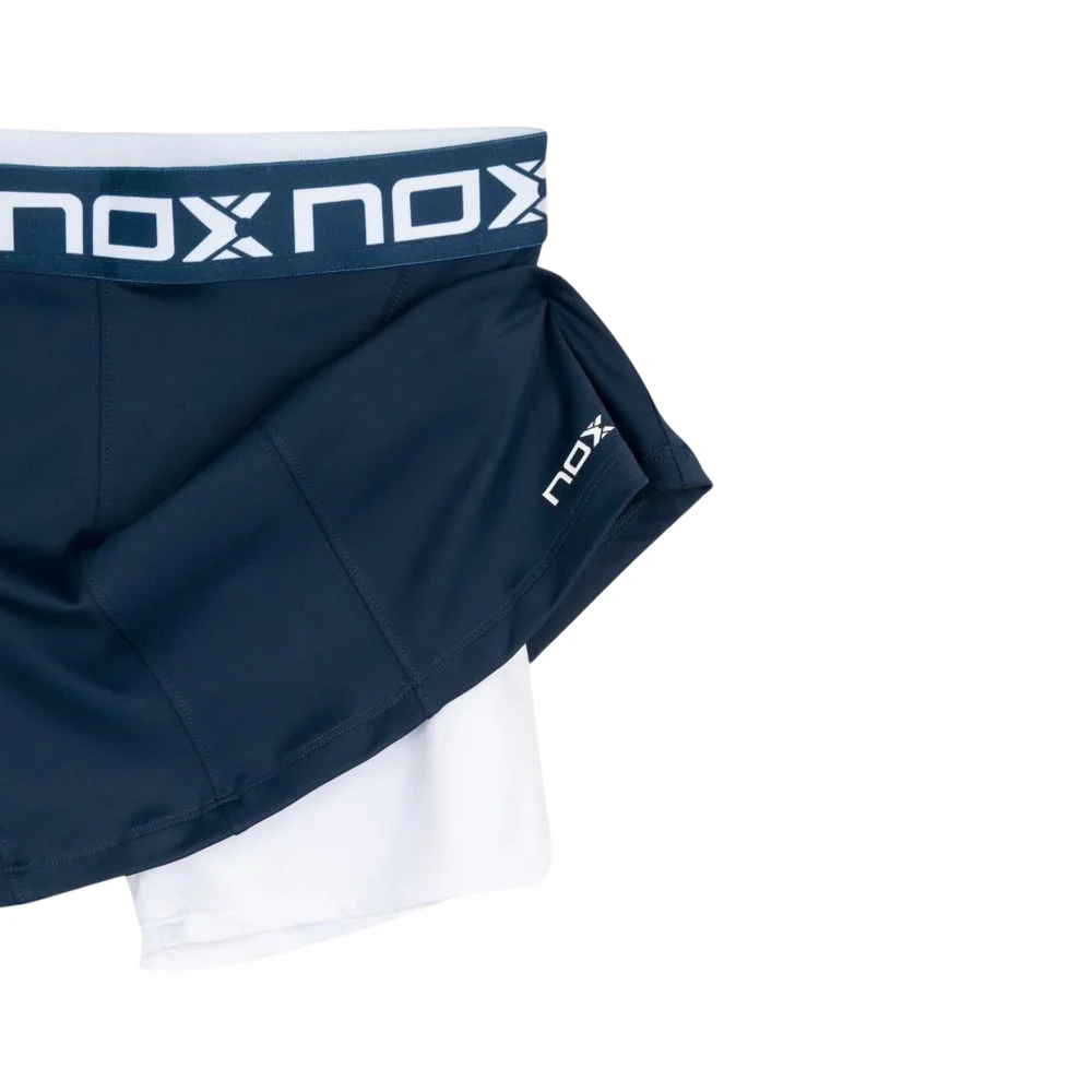 Nox Team Navy Blue Women's Padel Skirt — Professional High-Density Performance Gear - image 3