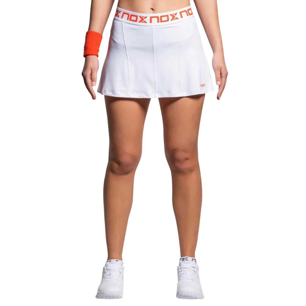 Nox Team White Women's Padel Skirt — Elite Performance Athlete Edition - image 4