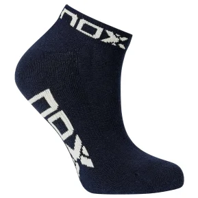 Nox Ankle Socks Blue White Logo Women
