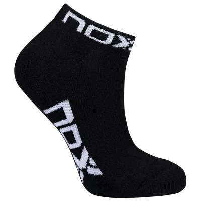 Nox Ankle Socks Black White Logo Women