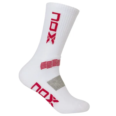Nox Technical Socks White Red Logo Men