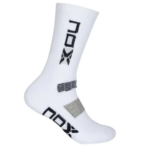 Nox Technical Socks White Blue Logo Men