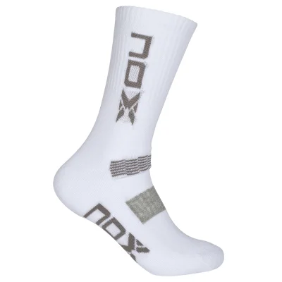 Nox Technical Socks White Grey Logo Men