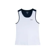 Nox Team Top de alças de mulher Branco Azul-marinho